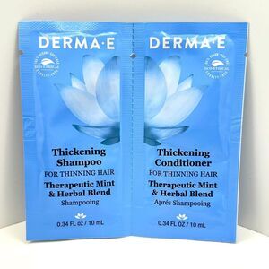 🌺$ ~ FREE ~ DERMA E THICKENING Shampoo & Conditioner DUO ~ Sample
